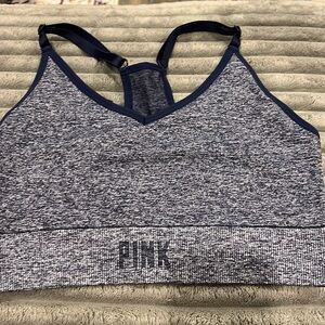 Victoria’s Secret PINK large  sports bra blueNWT